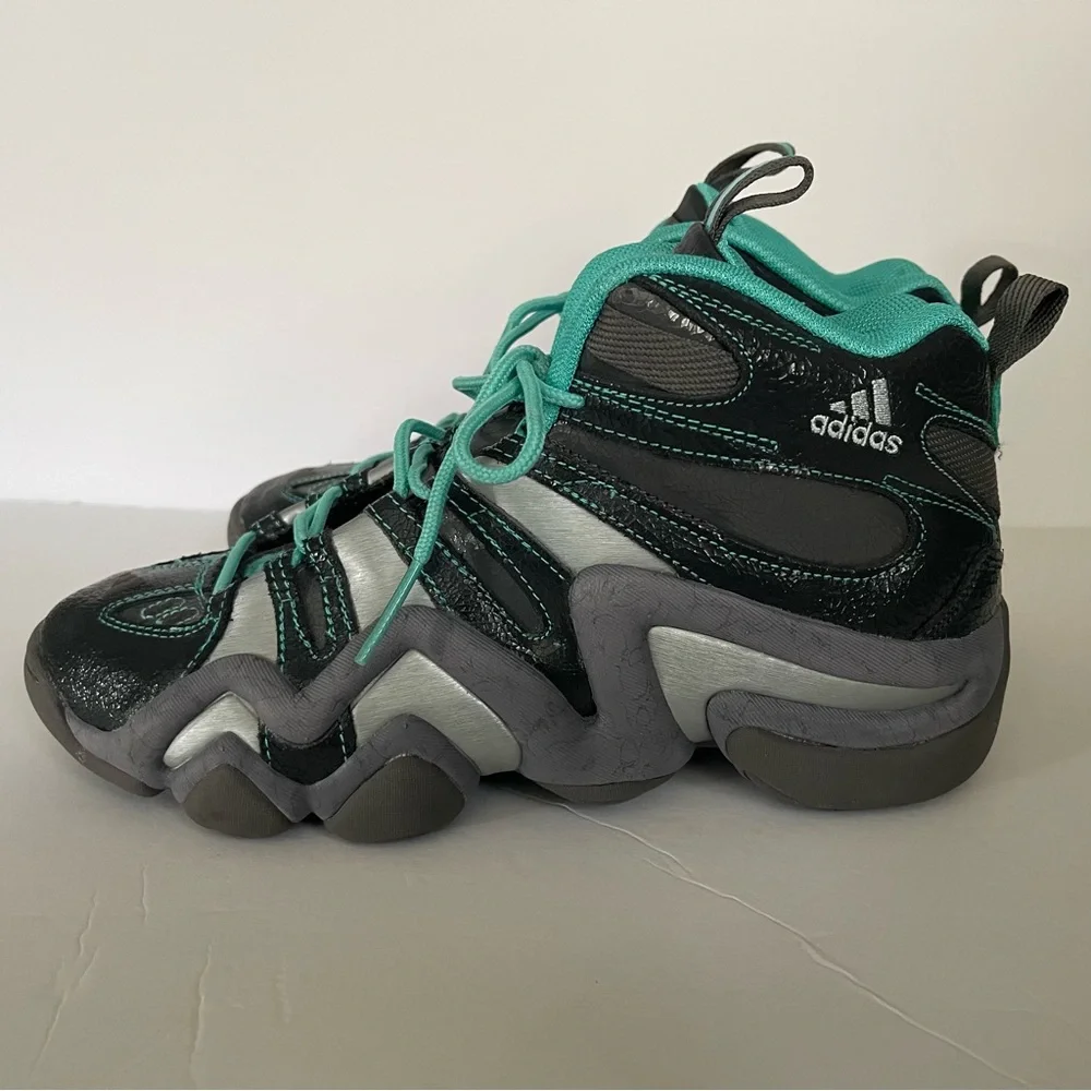 *SOLD*Adidas Crazy 8 Kobe Bryant Grey Teal Black Sneaker Shoe Sz 9.5 - Picture 3 of 12